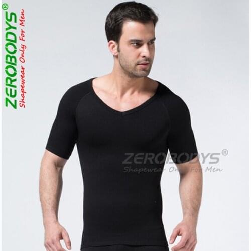 Comfortable fit seamless 3d New V Collar Body Shaper for Men Gymnastics Clothing underwear men