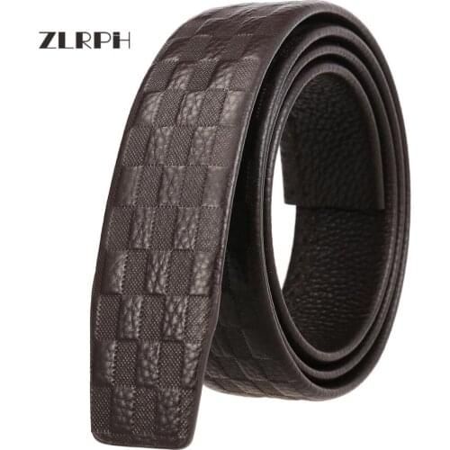 ZLRPH Hot Selling Famous Brand Belt Men Top Quality Genuine Luxury Leather Belts for Men Strap Male Metal Automatic Buckle Belt