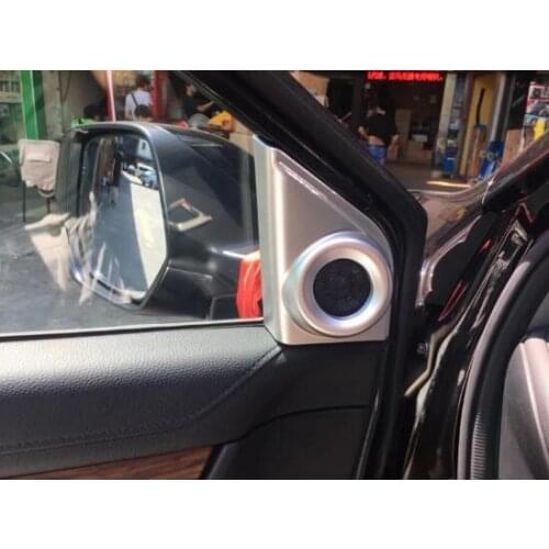 Car Audio Speaker Cover Trim Trumpet Strip Bugle Decoration Sequins Car Door Stereo Ring Strip Horn Circle For Honda CRV 2017
