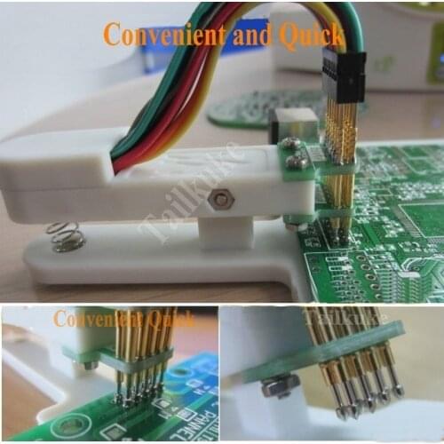 1.27mm 3P to 12P Single Row Double Row Test Stand PCB Clip Fixture Fixture Probe Download Program Programming Burn