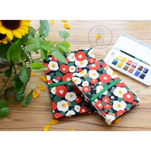 Handmade organ book travel Baohong watercolor paper notebook gift 300g cotton paste sketch book
