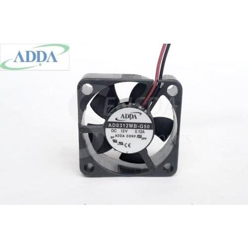 FOR ADDA AD0312MB-G50 DC 12V 0.12A Server Square axial case cooling Fans 30x30x10mm 3cm 30mm 2-wire cooler