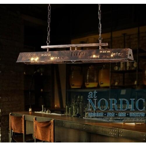 Industrial wind Pendant Lights loft creative restaurant hot pot shop bar internet cafe retro Hanging Light Fixtures