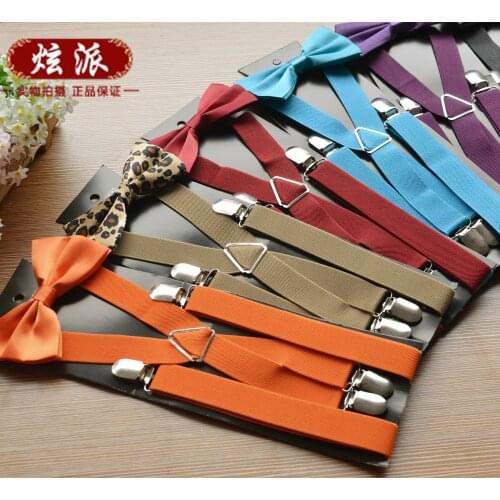 Super Tight Non-slip Elastic Four Clip Mens And Women Strap Clip + Adult Bow Tie Suit Wholesale 20pcs/lot