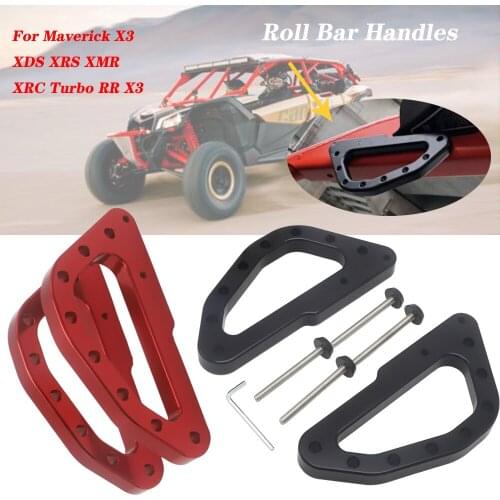 For Can-Am Maverick X3 XDS XRS XMR XRC Turbo RR X3 2017 2018 2019 2020 2021 Heavy Duty Billet Aluminum Roll Bar Grab Handles