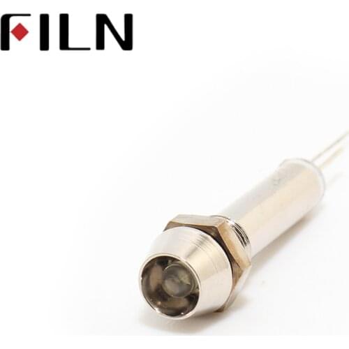 6MM LED 110V LED metal indicator light concave head pilot signal lamp red blue green vpltage 3v 6v 12v 24v 48v 220v