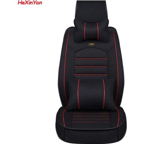 HeXinYan Universal Flax Car Seat Covers for Chery all models A1/ 3/5 Cowin Fulwin Riich E5 E3 6 V5 Tiggo t11 X1 QQ3 auto styling