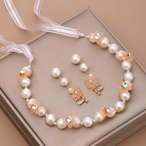 Trendy Pearl Gold Earrings Crystal Handmade Headbands For Girls Women Cheap Hot Sale Bridal Hair Jewelry Wedding Accessories