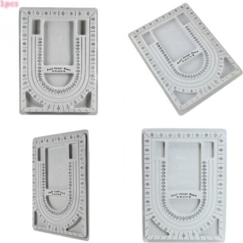 1 pcs Accessories Bead Design Necklace Organizer Beading Tray Craft Stringing Chain Board Bracelet Necklace Chain Design