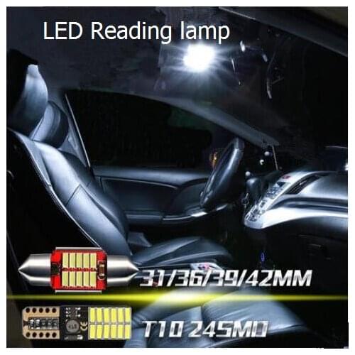1pc Car-styling LED 12V DC LED White lights Dome Reading Footwell Glove Box Trunk License number plate Lamps,auto accessories