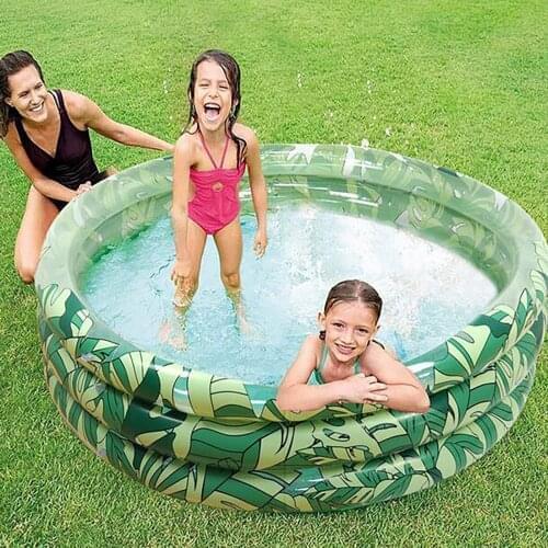 148x34cm Round nflatable Swimming Pool Thicken PVC Paddling Pool Bathing Tub Outdoor Summer Swimming Pool For Kids