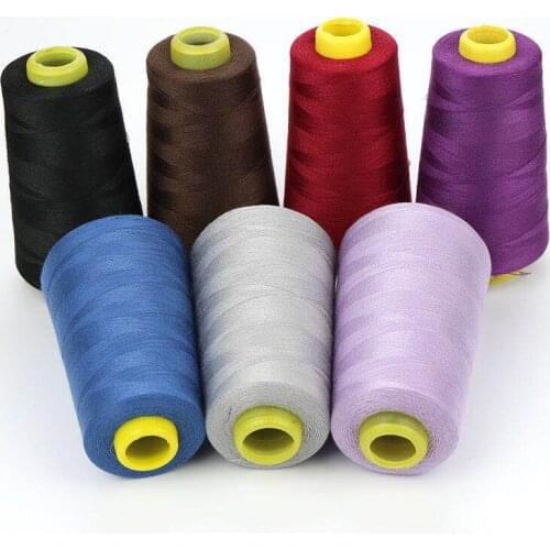 17 Colors 3000 Yards Overlocking Sewing Machine Industrial Polyester Thread Metre Cones
