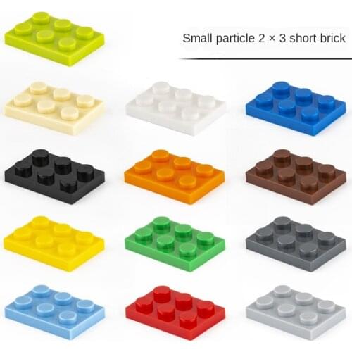2x3 20pcs Small particles low bricks Assemble building blocks Compatible with multi-brand blocks DIY