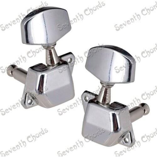 6 Pcs Chrome String Tuners Tuning Pegs keys Machine Heads for Acoustic Guitar (BFB-ZL-X2142)