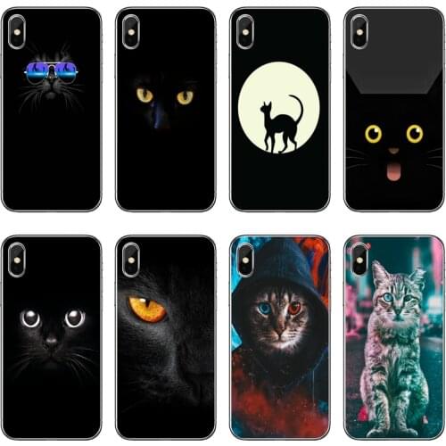 Accessories Phone Case Black Cat Watch Eyes For Xiaomi Redmi 9T 9C 9A 7 7A K20 6 6A S2 Redmi Note 9S 9T 9 8 8T 7 6 5A Pro