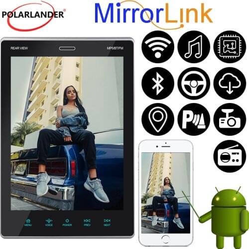 Car Radio With IPS Touch Screen 9.5 Inch 2din Android System Wifi Mobile Interconnection 1+16G Vertical Adjustable Bluetooth GPS