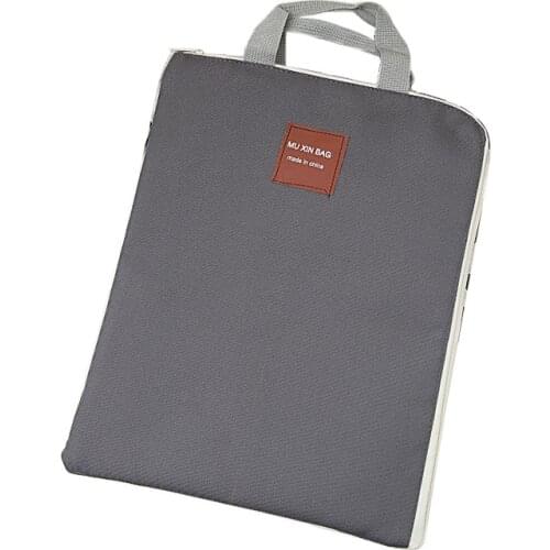 Large Canvas A4 File Folder Document Bag Business Briefcase Paper Storage Organizer Bag Stationery School Office Supplies