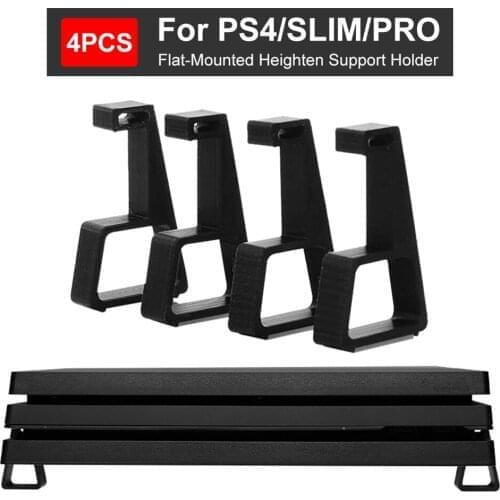 For Sony PlayStation4 PS4 Slim Pro Console Holder 4pcs New Cooling Feet Heighten Support Flat-mounted Hot Gaming Accessories