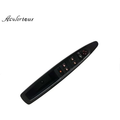 For Citroen C4 mk1 picasso window switch power window button master control rearview mirror led light black panel 6654.HA