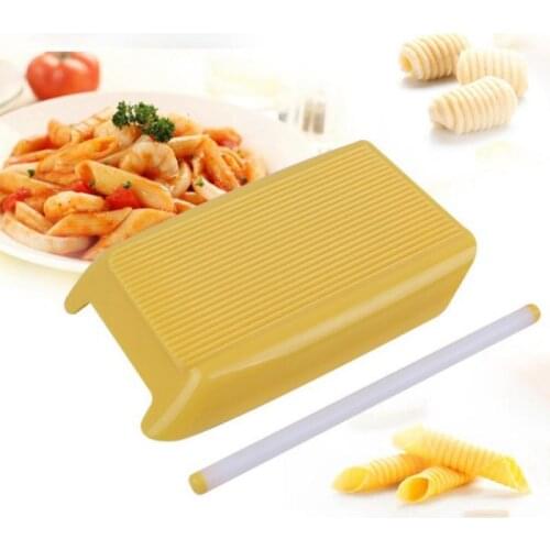 Pasta Macaroni Board Spaghetti Macaroni Plastic Pasta Maker Rolling Pin Baby Food Supplement Molds Kitchen Tools