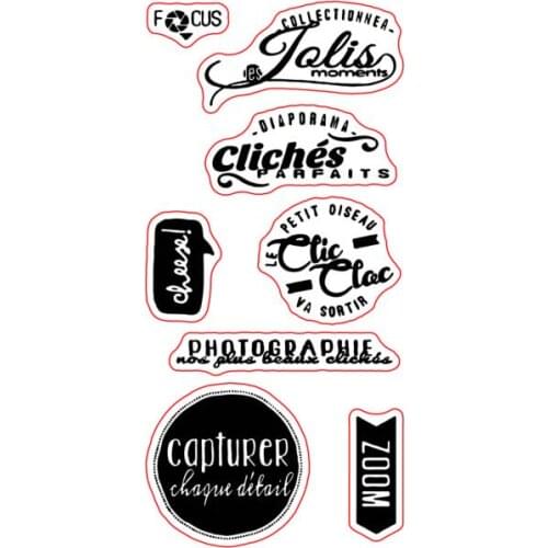 French Transparent Clear Stamp for DIY scrapbooking/Card Making C417