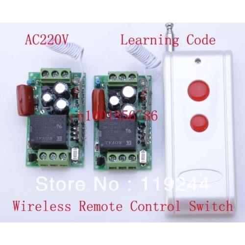 Hot!1000M Distance 220V 1CH 10A Learning Code RF Wireless Remote Control Power Switch System M4/T4/L4 output state is adjusted