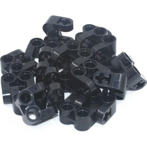 Self-Locking Bricks MOC Building Blocks Technical Parts 20pcs TECHNICAL CROSS BLOCK/FORK 2X2 compatible with lego for Boys Toy