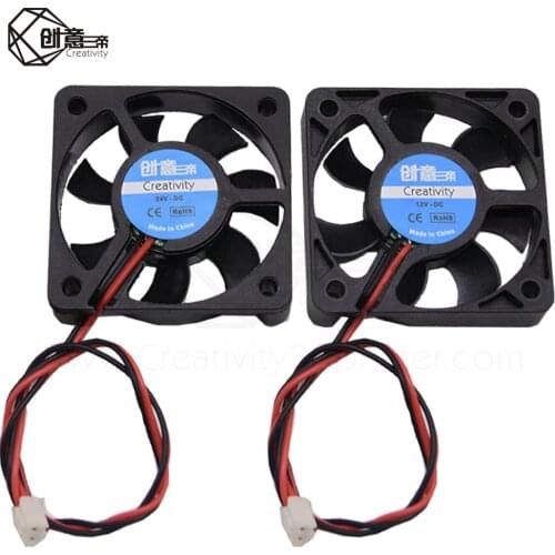 Creativity 3D Printer Cooling Fan 4010/5010 MM With 2 Pin XH 2.54 Cable Cooler DC 12V 24V Cooling Fan