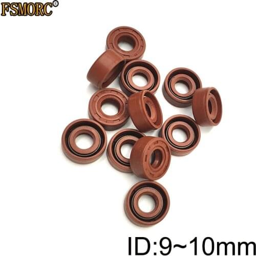 FKM Shaft Oil Seal TC-9*18/19/20/22/24*7 10*16/17/18/19/20/21/22/23/24/25/26/28*4/5/6/7/8/10 FPM Covered Double Lip With Garter