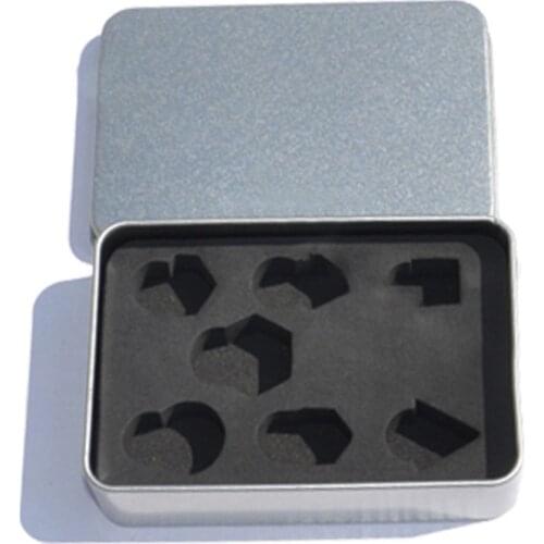 Dice Metal Box Standard Size Dice Metal Box 7pcs D4 D6 D8 D10 D% D12 D20 Set