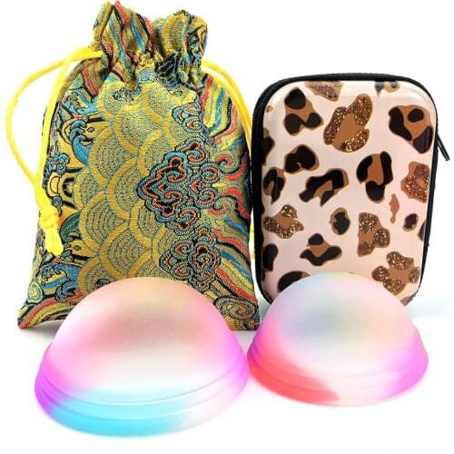 2021 Reusable Disc Menstrual Cup With Flat-fit Design Women Cup Copa Menstrual Extra-Thin Sterilizing Silicone Menstrual Disk