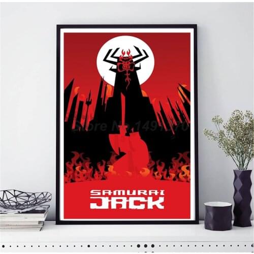 Samurai Jack Wall Art Anime Canvas Painting Poster Abstract Print Decorative Picture For Living Room Home Decoration