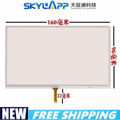 New 7''inch 4 wires touch screen e road route X10 X20 touch Panel glass handwriting screen 160mm*96mm Free shipping