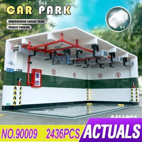 New Modular Building Parking Garage 2436pcs Building Blocks Bricks Compatible With Car 42083 42056 42115 Set Toy Gifts