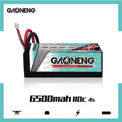 GAONENG GNB 14.8V 6500mAh 110C PLUS Rechargeable battery For RC Car Racing Spare Parts With Shell Upgrade LiHV 4S Battery