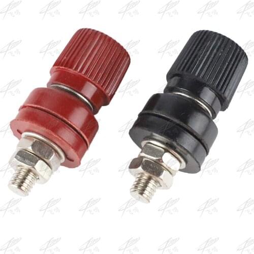 Plastic Shell M6 Male Threaded Diameter Binding Post Terminal 2 Pcs 6MM 333