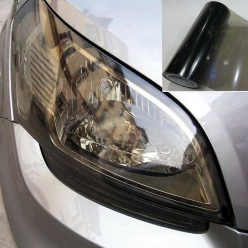 Foglights Car light Film Gloss Light Black PVC Sticker Taillight Wrap Tint Brake lights