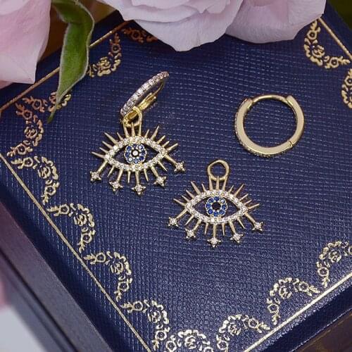 Luxury 14k Real Gold Full Inlaid Zircon Earring for Women Bling Delicate AAA Gemstone Circle Earring Brincos Bijoux Gift