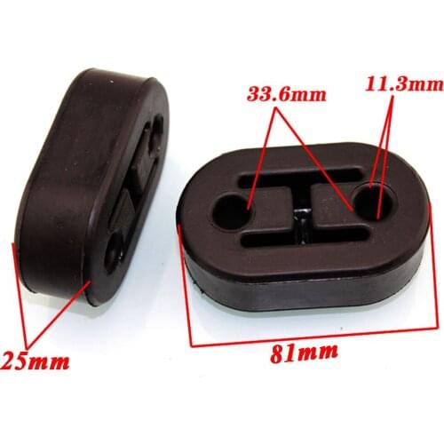 Car Replacement Exhaust Pipe Muffler Tip Mounting Hanger Bracket Black Fit For Universal Car SUV Off-Road Pickup Truck Styling