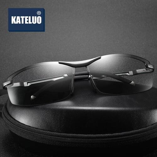 KATELUO 2020 Mens Glasses for Driving Polarized Sunglasses Men Day Night Vision Goggles Photochromic Male Sun Glasses K557