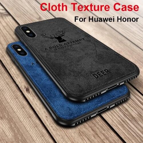 Fabric Cloth Case Bumper On Honor 20 10 9 8 lite light 8x Protector Cases Cover For Huawei honer 20 10lite 9lite 8lite 8 x coque