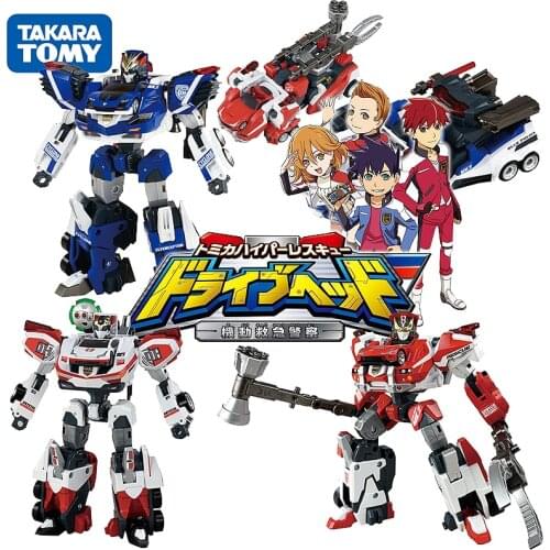 Tom robot car animation front fire truck police rescue bulldozer crane boy children toy gift