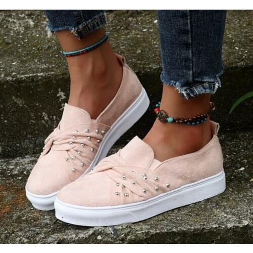 Comfortable New Womens Flat Shoes Students Breathable Comfortable Casual Loafer Shoes