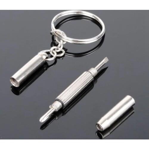 1pcs Portable Mini Multi-function Screwdriver Glasses Srewdriver Tool For Phone And Watch Three-in-one Small Screwdriver