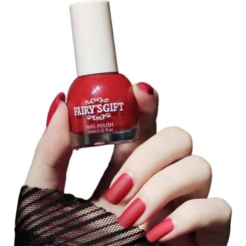 10ml Matte Nail Polish Water-proof Dry Quickly Resin Smooth Touch Nail Polish for Beauty