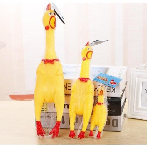 17cm/31cm/39cm Screaming Chicken Squeeze Sound Toy Pets Toy Product Dog Toys Shrilling Decompression Tool Funny Gadgets 170gC