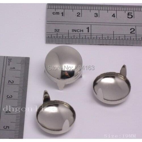 300 PCS 19mm 3/4'' Round Stud Shape Spike Punk Rock Spot Nailhead leatherCraft Shoes Bag