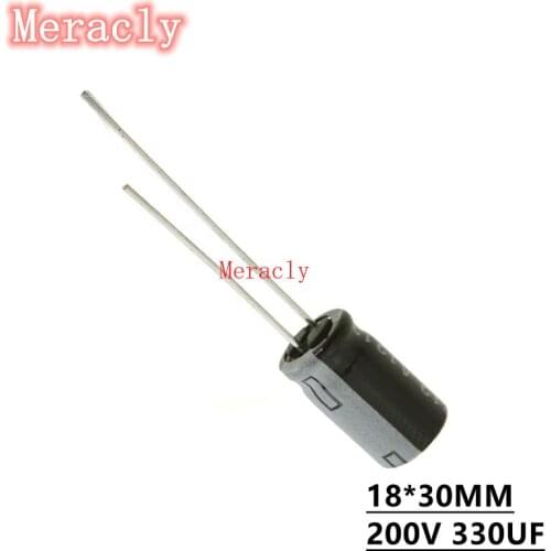 5PCS 200V 330UF Aluminum electrolytic capacitors Own factory long life High frequency and low resistance best quality 20