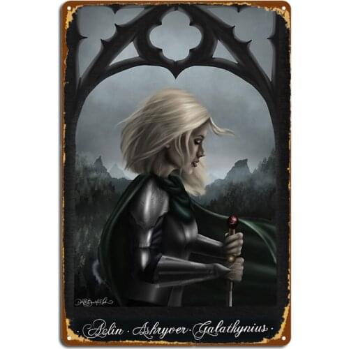 Aelin Ashryver Galathynius Metal Signs Cinema Kitchen pub Garage Decoration Plaques Tin sign Posters