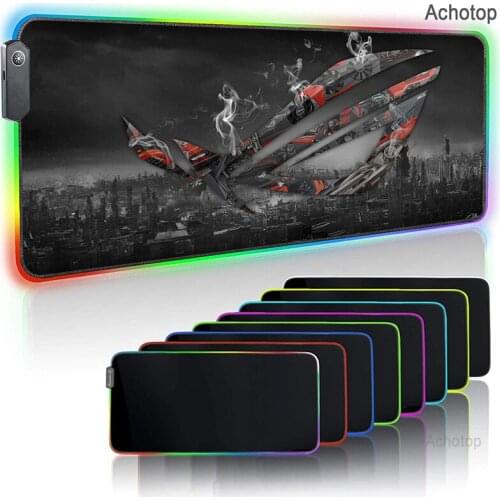 ASUS Design RGB Mouse Pad ROG LED Mousepad Large Gaming Play Mats Cool Carpet 400x900x4 Keyboard Mat xxl Moue Mat With Backlight